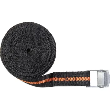Upínací popruh TOOLCRAFT upínací popruh se sponou Přivazovací únosnost napřímo (LC)=125 daN (d x š) 5 m x 25 mm upínací zámek
