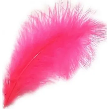 Marabou peří FlyBox Premium fluo žluto zelená