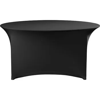 Napínací potah Elastický potah LITE na kulatý stůl 180 cm Barva: černá