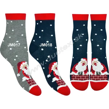 STEVEN Vánoční ponožky Steven-014V-017 Barva: JM018-tm.modrá, Velikost: 32-34(21-22)