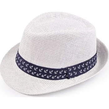 Klobouk Dětský letní klobouk / slamák, barva 10 (58 cm) bílá