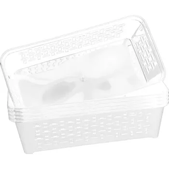 DuraHome Košík, DOMINO 4, bílý, 5 ks