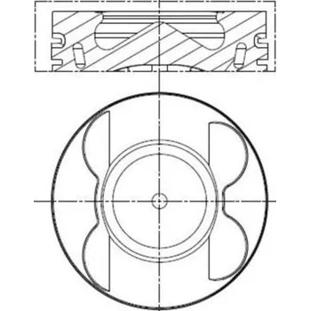 Píst motoru Píst MAHLE 001 PI 00190 000