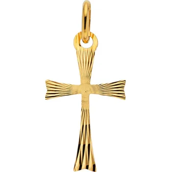 Přívěsek Bealio Zlatý přívěsek KŘÍŽ 22 mm 04-00040-0006