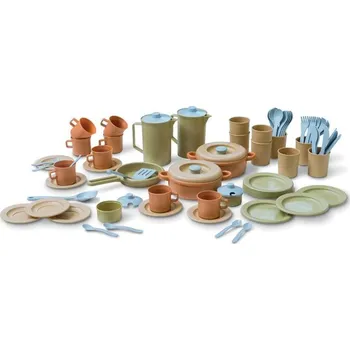 Sada nádobí Sada nádobí Dantoy BIOplastic přírodní - 79 ks