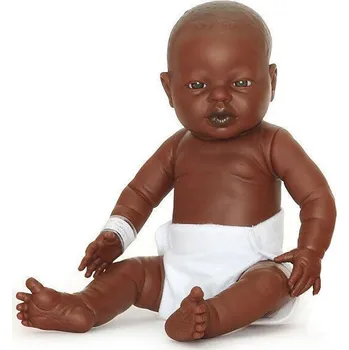 Panenka Panenka - miminko realistické holčička Janet 45 cm Afričanka