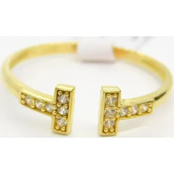 Prsten Klenoty Budín Dámský zlatý prsten se zirkony TT 585/1,21gr vel. 60 34331 (Klenoty Budín Dámský zlatý prsten se zirkony TT 585/1,21gr vel. 60 34331)