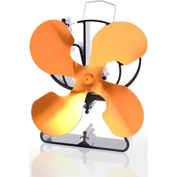 Krbová kamna Ventilátor na krbová kamna 4 čepelový - triangl Gold