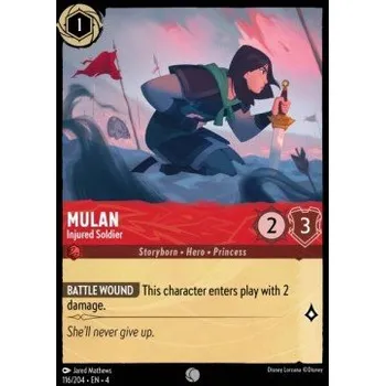 Sběratelská karetní hra URS 116/204 Mulan - Injured Soldier Verze: NORMAL, Stav Produktu: Near Mint