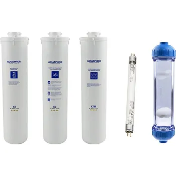 Ochranný vodní filtr Sada filtračních vložek Aquaphor K5-K2-K7M-pH+-UV 6W G5 2PIN
