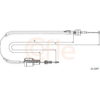 Plynové lanko Lanko plynu COFLE 11.1247