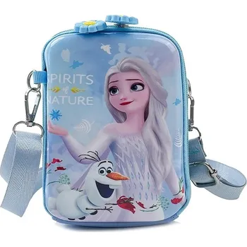 Kabelka Frozen (Ledové království) Crossbody dívčí kabelka s dvěma zipy na motivy pohádky "Frozen" Barva: světle modrá 2