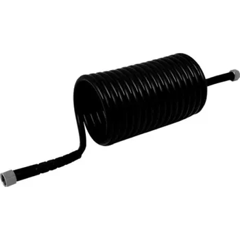 Zahradní hadice MEBRA PLASTIK Hadice spirálová PA12 PHLY 12/9 mm 5m černá s koncovkami