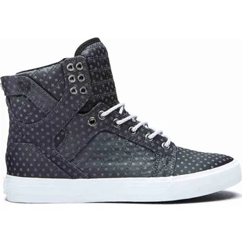 Dámské tenisky SUPRA boty - Skytop Dark Grey Polka Dot-White (067) velikost: 36.5