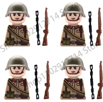 ostatní stavebnice Vojenská stavebnice raketové dělostřelectvo, figurky | styl lego - 055 Sovětská armáda