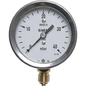 pumpička WIKA Manometr pro nízké tlaky MKS 160 mm 1/2" -160 až 0 mbar