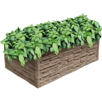 Vyvýšený záhon Vyvýšený betonový záhon 100 x 100 x 25 cm