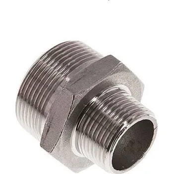 Instalatérský materiál TS Nipl R1 1/2" - R1" nerez 1.4408