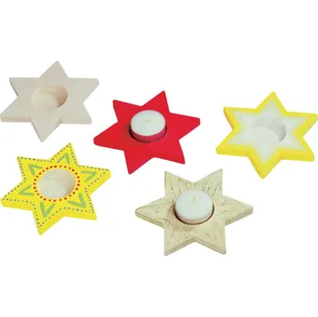 Svícen AUREDNIK Stojánek na čajovou svíčku hvězda pr.11,5cm