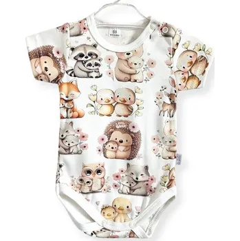 Kojenecký body Le Bebe Body krátký rukáv Roztomilá zvířátka - 80