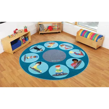 Koberec Dětský koberec kruh Jóga 200 cm