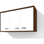 Nabytekmorava Závěsná skříň SZ 120 ke sklápěcí posteli barva lamina: ořech / bílé dveře