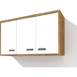 Nabytekmorava Závěsná skříň SZ 120 ke sklápěcí posteli barva lamina: ořech Lyon/bílé dveře