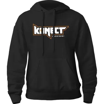 Pánská mikina KONECT černá mikina s kapucí - vel."XXL" - expresní doprava