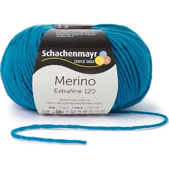 Příze Schachenmayr Merino extrafine 120 Tmavě tyrkysová 169 (Příze Merino extrafine 120 Tmavě tyrkysová 169)