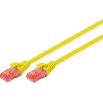 Síťový kabel Digitus DK-1617-005/Y síťový kabel Žlutá 0,5 m Cat6 U/UTP (UTP)