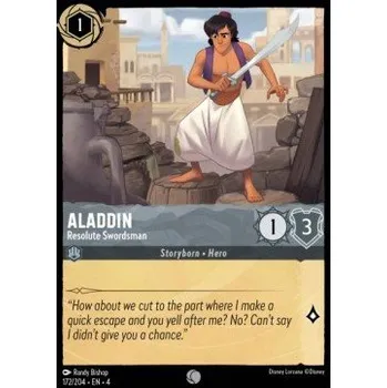 Sběratelská karetní hra URS 172/204 Aladdin - Resolute Swordsman Verze: NORMAL, Stav Produktu: Near Mint