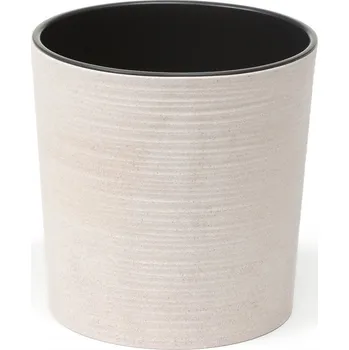 Květináč Lamela LAMELA, květináč Malwa ECO Dluto - vroubek, průměr 250 mm, bílý