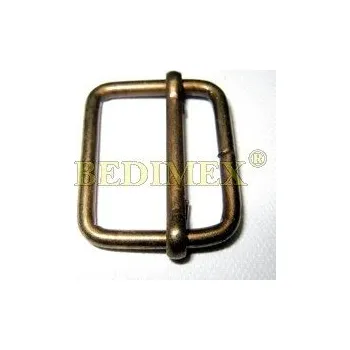 průvlečná spona kovová 30 mm (30x20x3,0)-staromosaz, konfekce celé balení