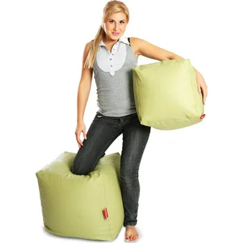Sedací pytel Taburet Primabag Cubes 37x37 cm olivová