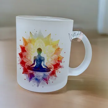 Skleněný hrnek jóga