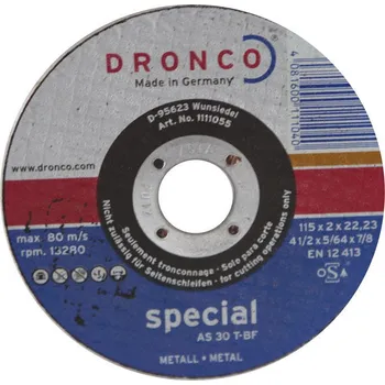 Řezný kotouč Brusivo nezařazené Kotouč rozbrušovací 115x2x22,2 ocel DRONCO - OS-BR10052