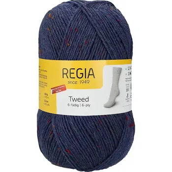 Příze Regia 6-Ply Uni Tweed 52 Jeans (Ponožková příze Regia Uni Tweed 6-Ply 52 Jeans)