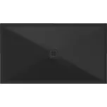 GSI Keramická sprchová vanička, obdélník 140x80x2cm, černá mat 46140826