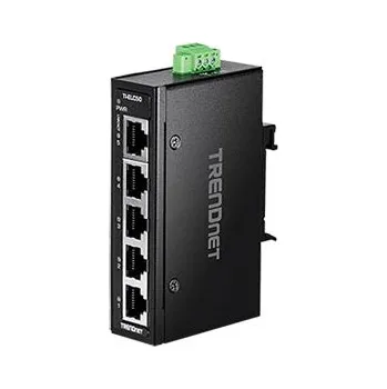 Switch TRENDnet Průmyslový Ethernet přepínač 10/100Mb, 5 portů, mini, na DIN lištu (TI-ELC50) - 21.22.1581
