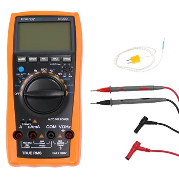 Multimetr Multimetr TRMS LCD 6000max NCV VC99, MAX/MIN/HOLD, Temp, hFE, Bargraf, Duty