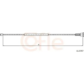 Auto-moto Tažné lanko, parkovací brzda COFLE 11.5757