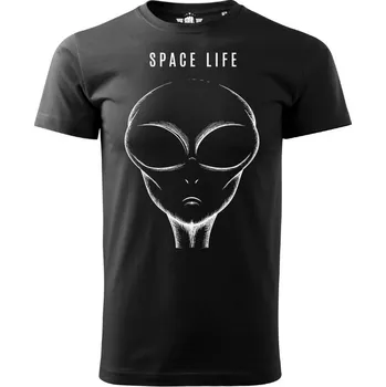 Pánské tričko STRIKER Tričko Space life Barva: Černá, Velikost: XXL