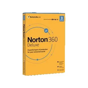 Antivir NortonLifeLock NORTON 360 DELUXE 25GB +VPN 1 uživatel pro 3 zařízení na 2 roky ESD ESD-21435446