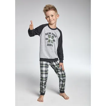 Chlapecké oblečení Chlapecké pyžamo Cornette "New york" 178/86 (179/86) Barva: Šedá, Velikost: 98-104