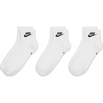 Pánské ponožky Nike Everyday Essential One Quarter 3pak White - S