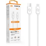 ALIGÁTOR Datový kabel ALIGATOR POWER 3A, USB-C/micro USB 1m bílý