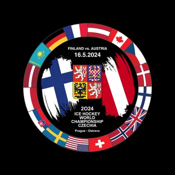 Puk FansArena Puk Ice Hockey World Championship Czechia MS 2024 Dueling 16.5.2024 Finland vs. Austria