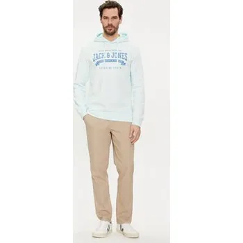 Pánská mikina Jack & Jones Mikina Logo 12233597 Světle modrá Standard Fit M