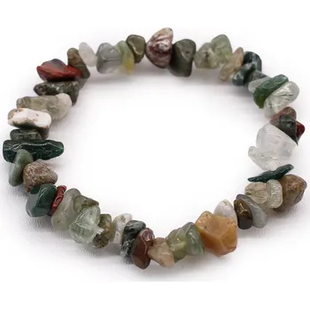 Drahý kámen Ancient Wisdom Náramek s drahými kameny Mechový Achát