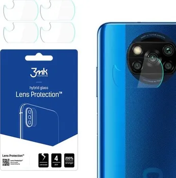 3mk Lens Protection ochranné sklo fotoaparátu pro Xiaomi Poco X3 NFC/X3 Pro 4 kusy